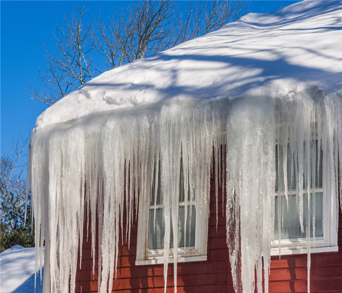 ice dam on house